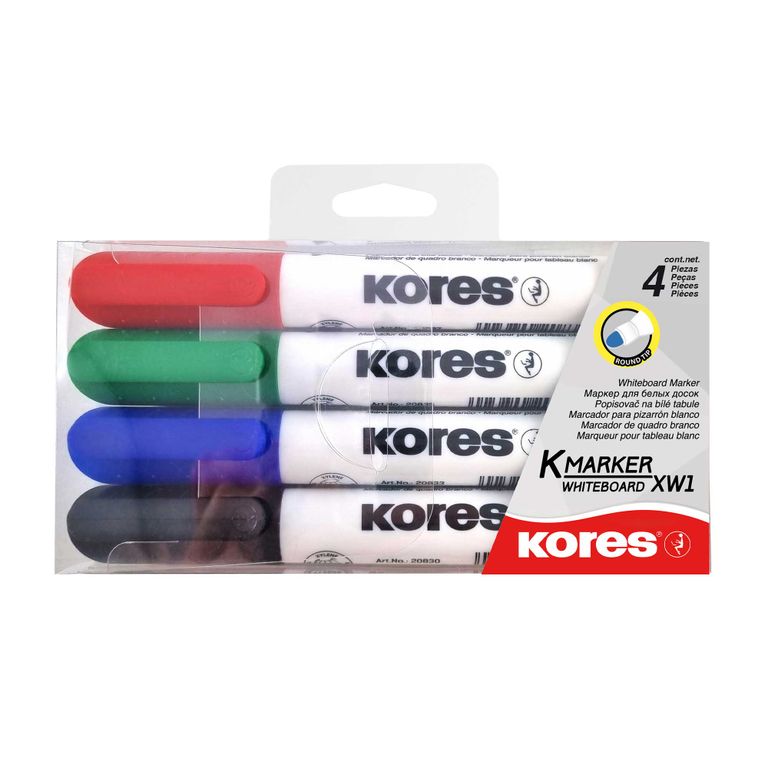 Popisovač K-Marker WB souprava 4 ks Kores