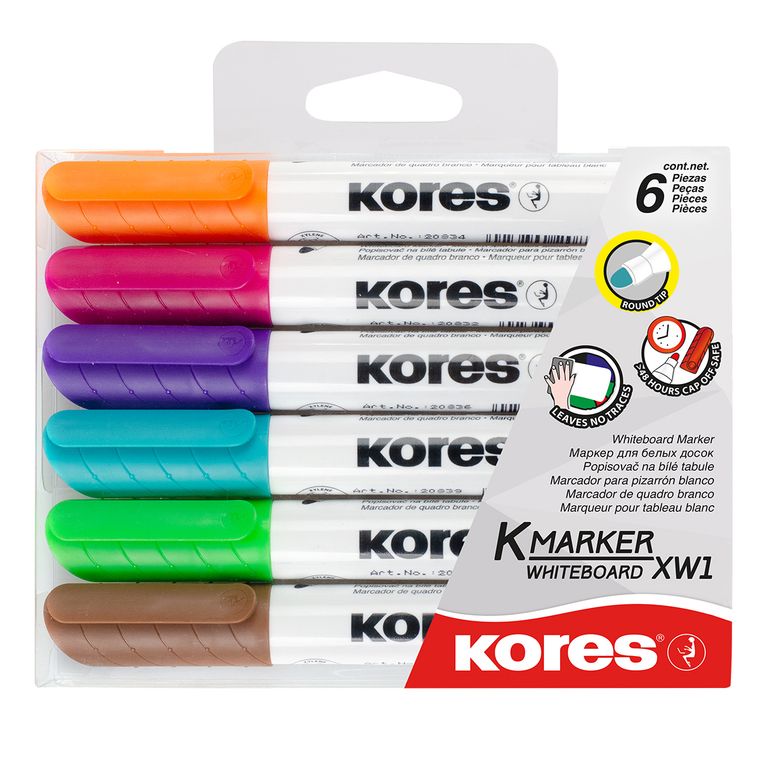 Sada popisovačů K-Marker WB souprava 6 ks Kores