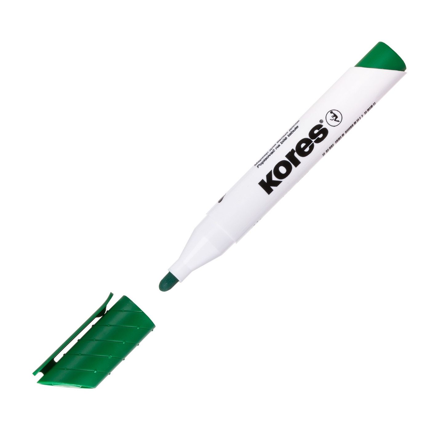 Kores Popisovač na bílé tabule kulatý hrot - zelený