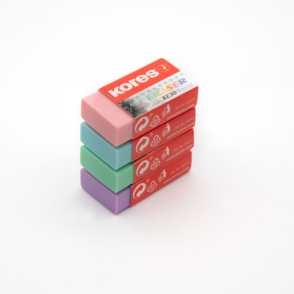 Kores Pryž KE30 Pastel, 3 ks na blistru - mix barev