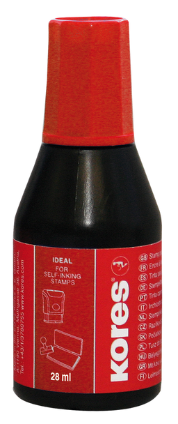 Obrázek produktu: Kores Razítková barva 28 ml - červená