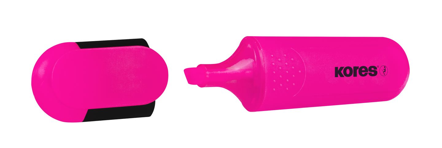 Kores Zvýrazňovač Bright Liner - růžový