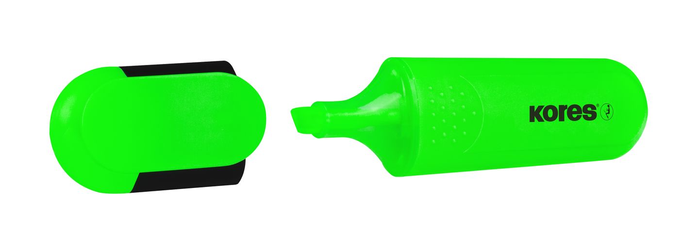 Kores Zvýrazňovač Bright Liner - zelený