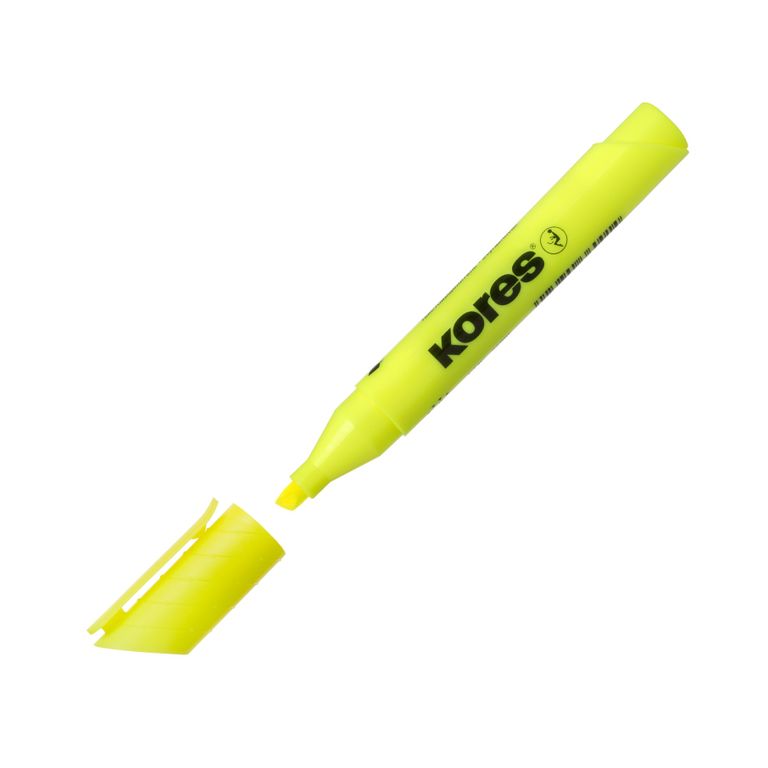 Zvýrazňovač Kores High Liner Plus žlutý