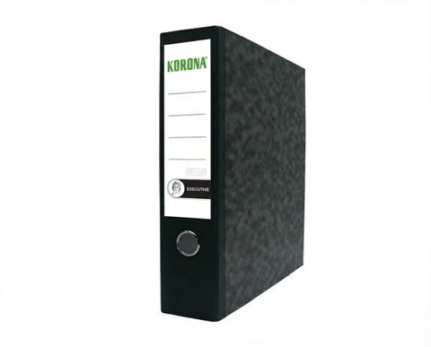 Obrázek produktu: KORONA EXECUTIVE Pořadač pákový A4 8 cm - černý hřbet