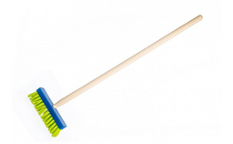 Obrázek produktu: Koště modré s dřevěnou násadou 80 cm