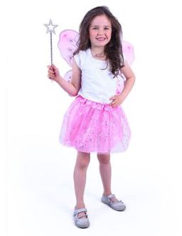 Obrázek produktu: Kostým Tutu sukně - Růžový motýl s hůlkou