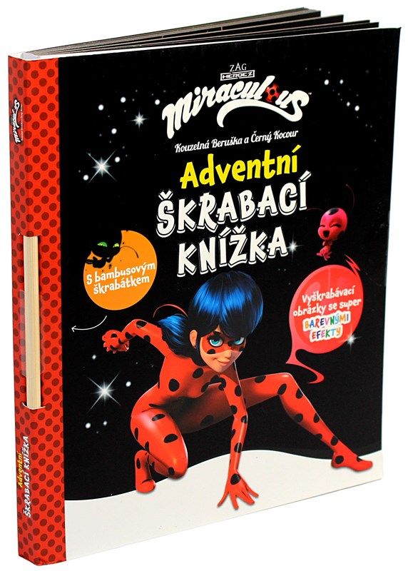 Kouzelná Beruška a Černý Kocour - Adventní škrabací knížka - kolektiv