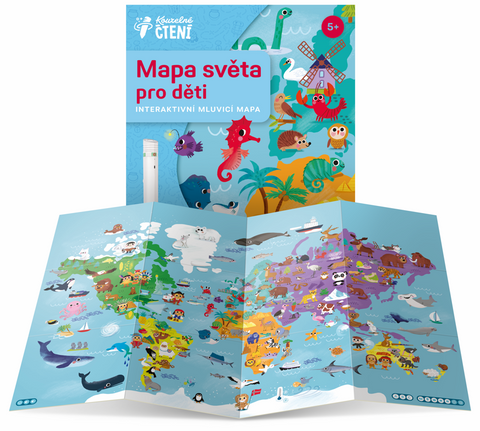 Obrázek produktu: Kouzelné čtení - Mapa světa pro děti