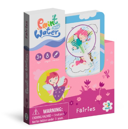 Kouzelné malování vodou - Pohádka omalovánky/ blok 12 x 14 cm + štětec 8 listů