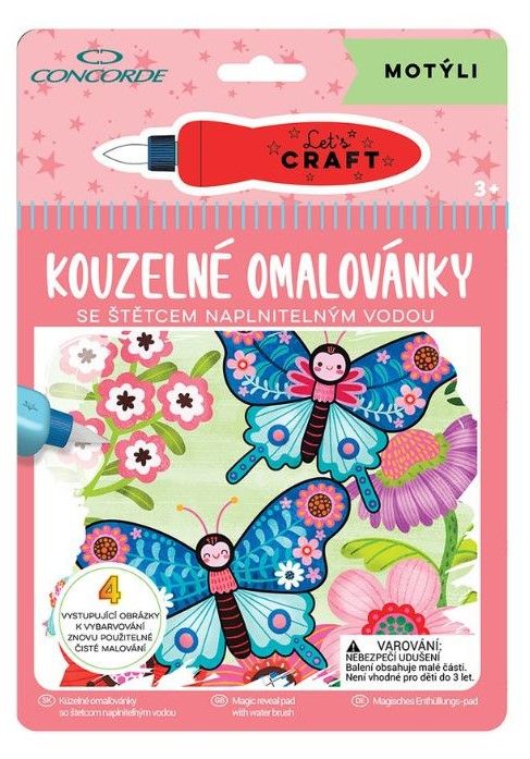 Levně Kouzelné omalovánky CONCORDE, Motýli