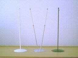 Obrázek produktu: Kovový stojan dvouramenný nasouvací - černý