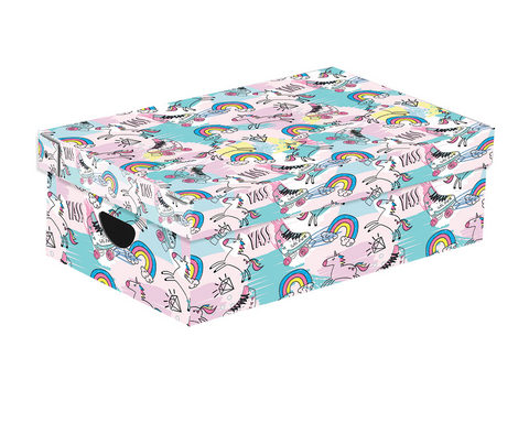 Obrázek produktu: Krabice lamino 35,5 × 24 × 9 cm - Unicorn
