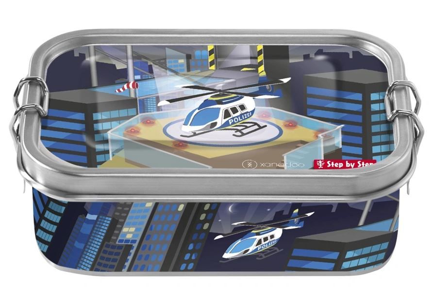 Krabička na svačinu z nerezové oceli - Helicopter Sam