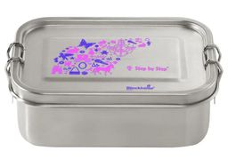 Obrázek produktu: Krabička na svačinu z nerezové oceli - Purple & Rose