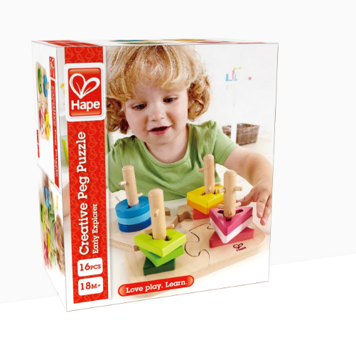 Hape Kreativní dřevěné puzzle