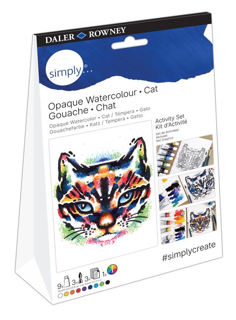 Obrázek produktu: Kreativní sada Daler-Rowney kvaš - CAT ACTIVITY SET