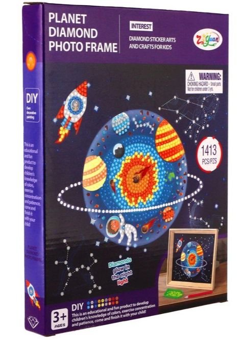 Obrázek produktu: Kreativní sada diamantové malování Vesmír s nalepovacími diamanty