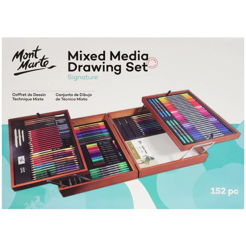 Kreativní sada Mont Marte - 152 ks, dřevěný box