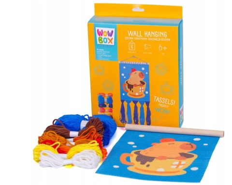 Obrázek produktu: Kreativní sada na vyšívání s kapybarou v šálku, makramé