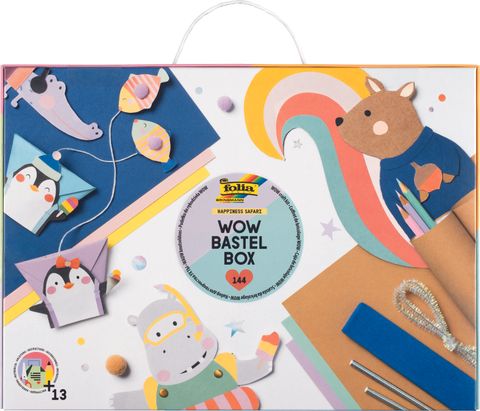 Obrázek produktu: Kreativní sada - papírový kufr - SAFARI - 144 dílů
