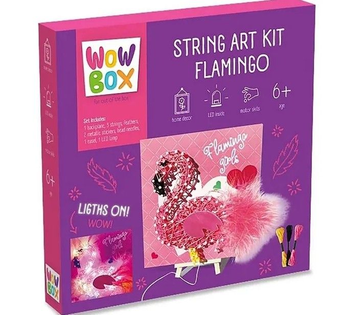 Kreativní sada String Art Plameňák