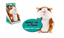 Obrázek produktu: Křeček Mireček opakující věty plyš 18 cm na baterie a se zvukem