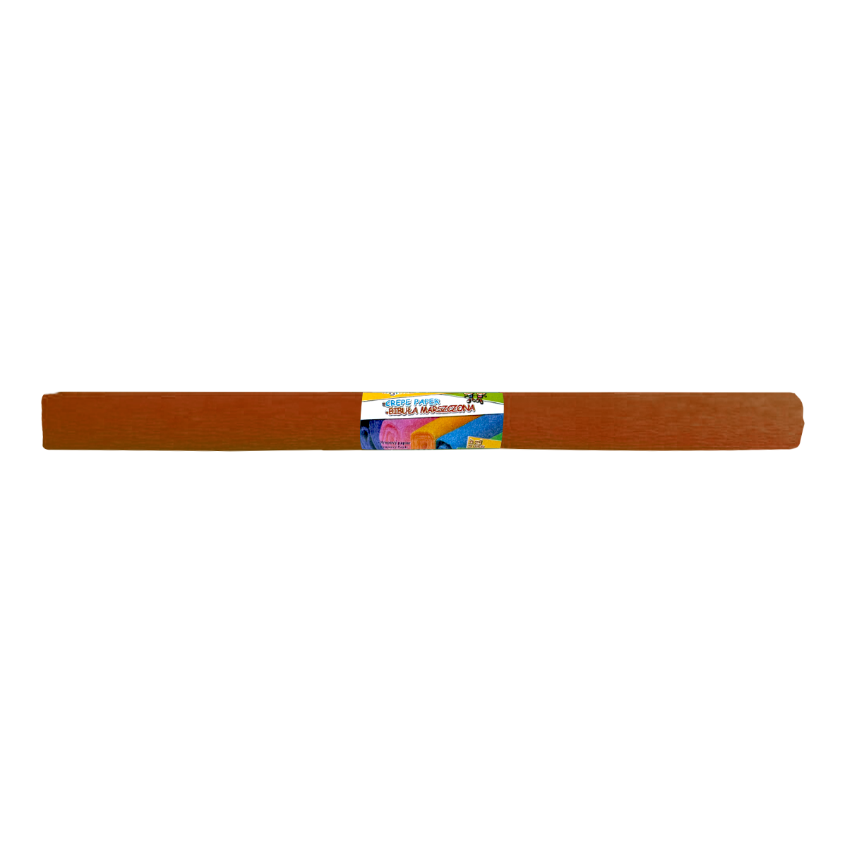 Krepový papír, 50 × 200 cm, hnědý