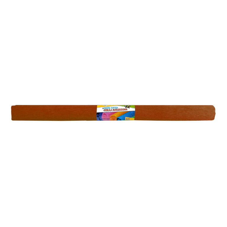 Krepový papír, 50 × 200 cm, hnědý