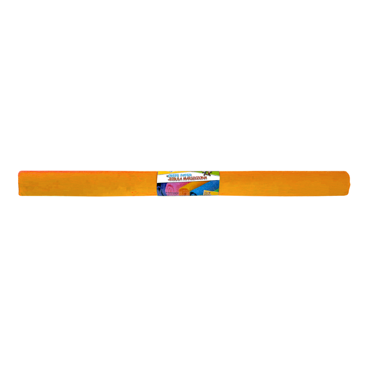 Krepový papír, 50 × 200 cm, oranžový
