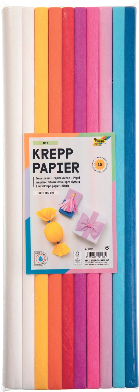 Obrázek produktu: Krepový papír - sada - 10 rolí - MIX
