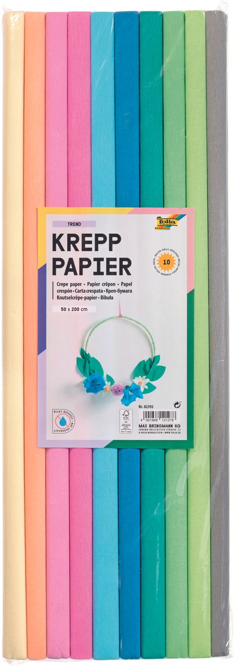 Obrázek produktu: Krepový papír - sada - 10 rolí - TREND