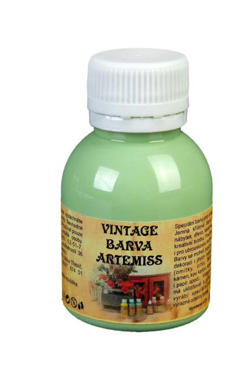 Obrázek produktu: Křídová VINTAGE barva - pistáciová, 110 g