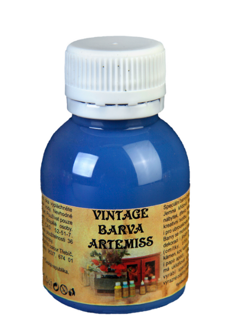 Obrázek produktu: Křídová VINTAGE barva - tmavá modrá, 110 g