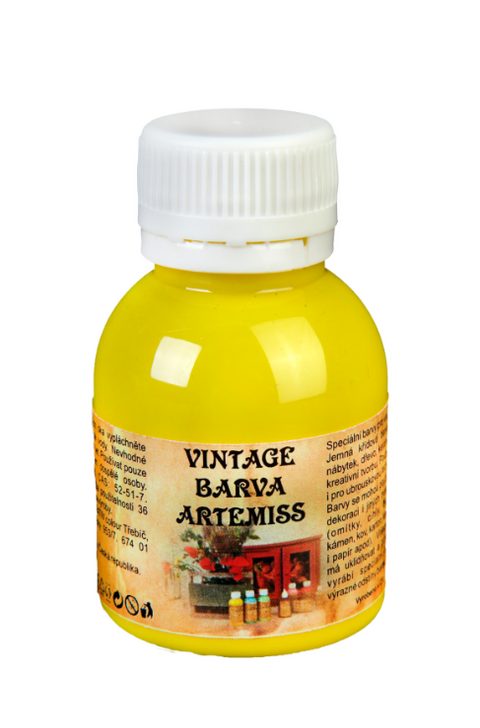 Obrázek produktu: Křídová VINTAGE barva - žlutá, 110 g