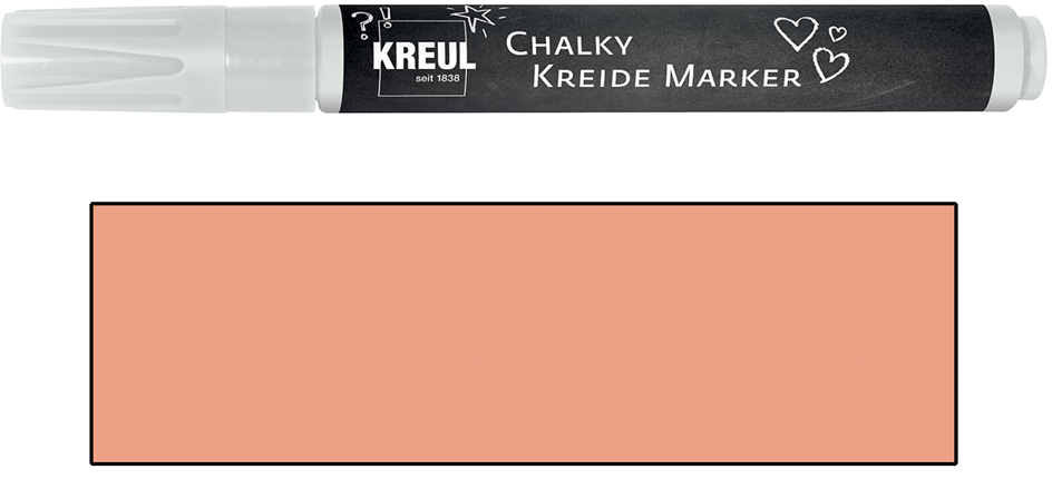 Křídový popisovač KREUL Medium - mrazivá meruňková (šíře hrotu 2-3mm)