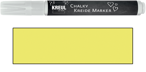 Obrázek produktu: Křídový popisovač KREUL Medium - neonová žlutá (šíře hrotu 2-3mm)