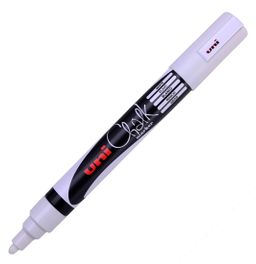 Obrázek produktu: Křídový popisovač UNI s kulatým hrotem 1,8 - 2,5 mm - bílý