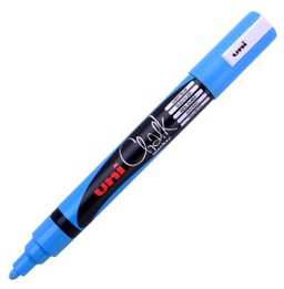 Obrázek produktu: Křídový popisovač UNI s kulatým hrotem 1,8 - 2,5 mm - světle modrý