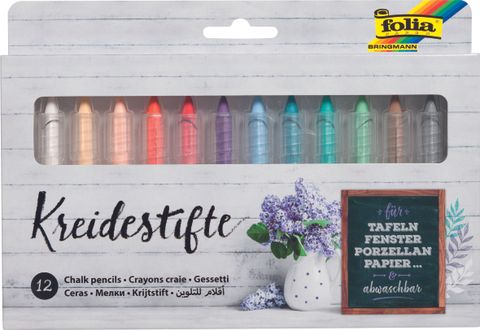 Obrázek produktu: Křídy v tužce Folia, sada 12 ks