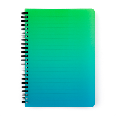 Obrázek produktu: Kroužkový blok A5 PP OMBRE - zelená