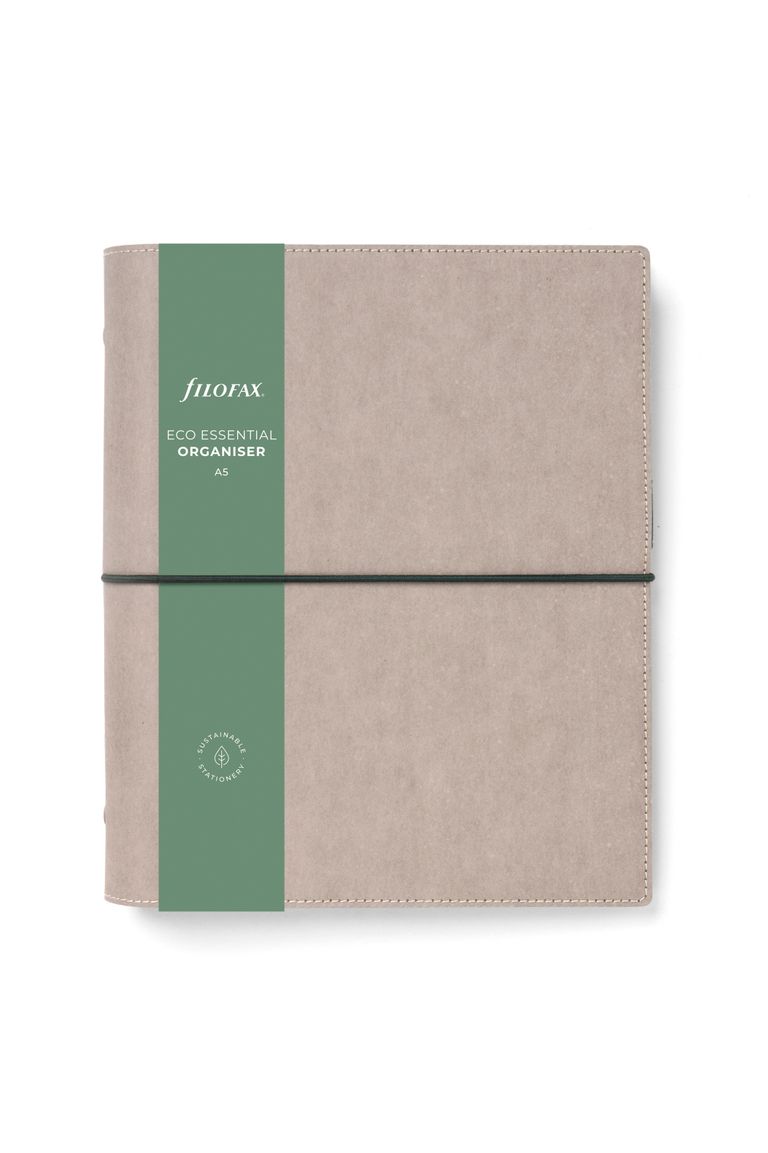 Kroužkový diář 2025 Filofax Eco Essentials A5 - ash grey