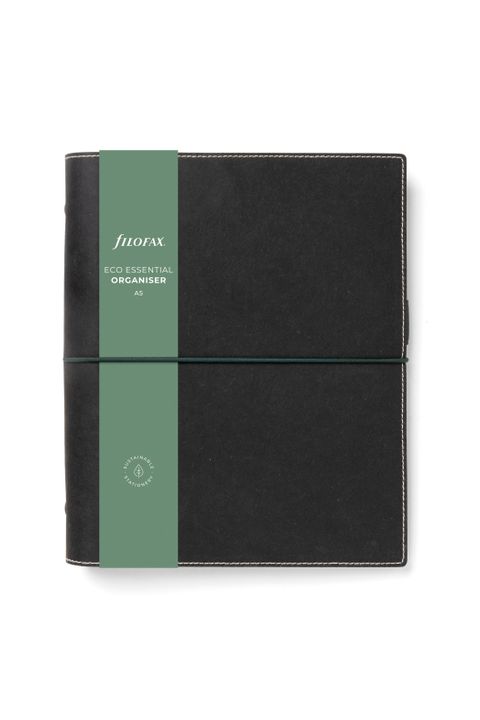 Obrázek produktu: Kroužkový diář 2025 Filofax Eco Essentials A5 - dark ebony