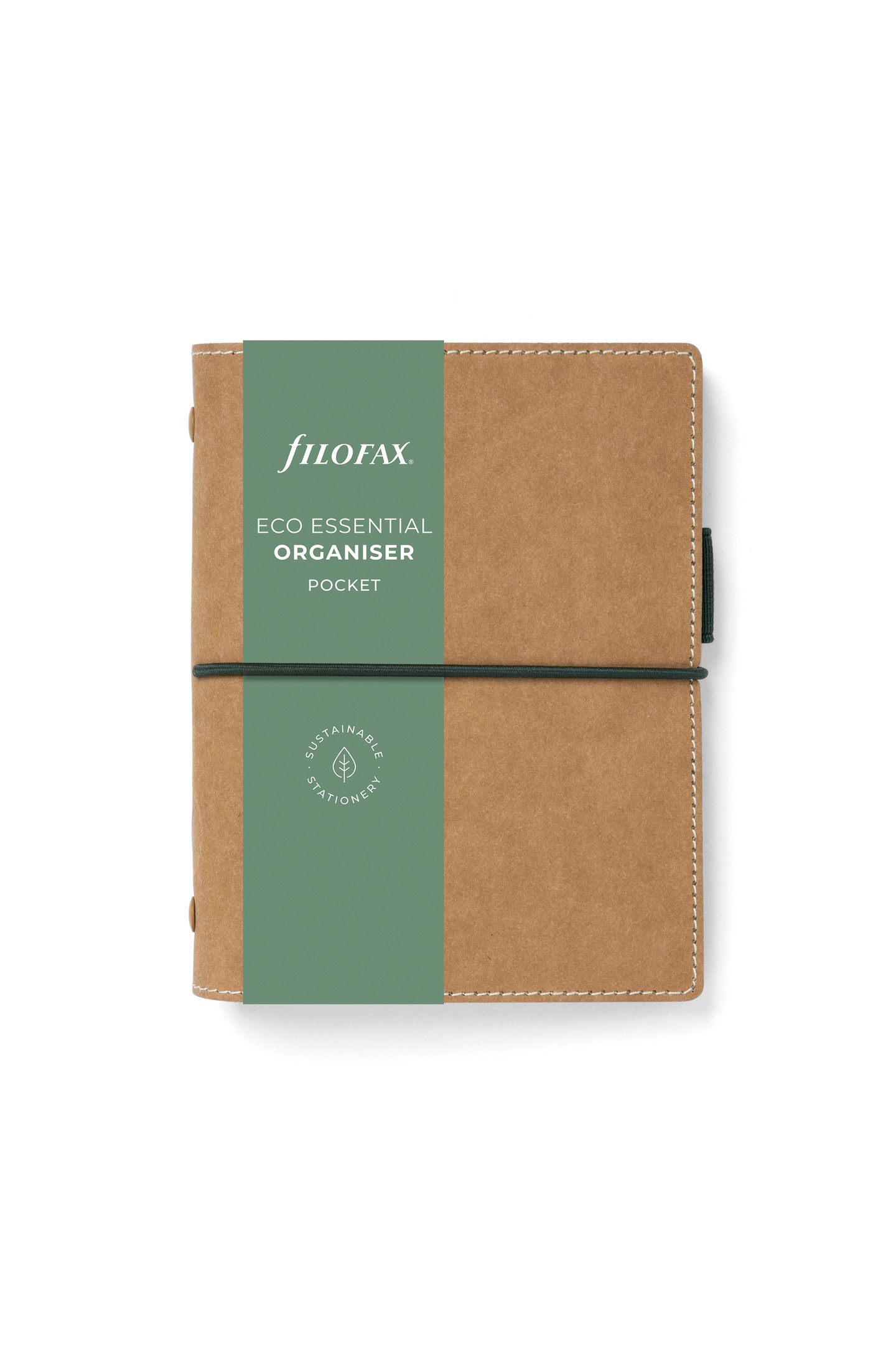 Kroužkový diář 2025 Filofax Eco Essentials kapesní - golden oak