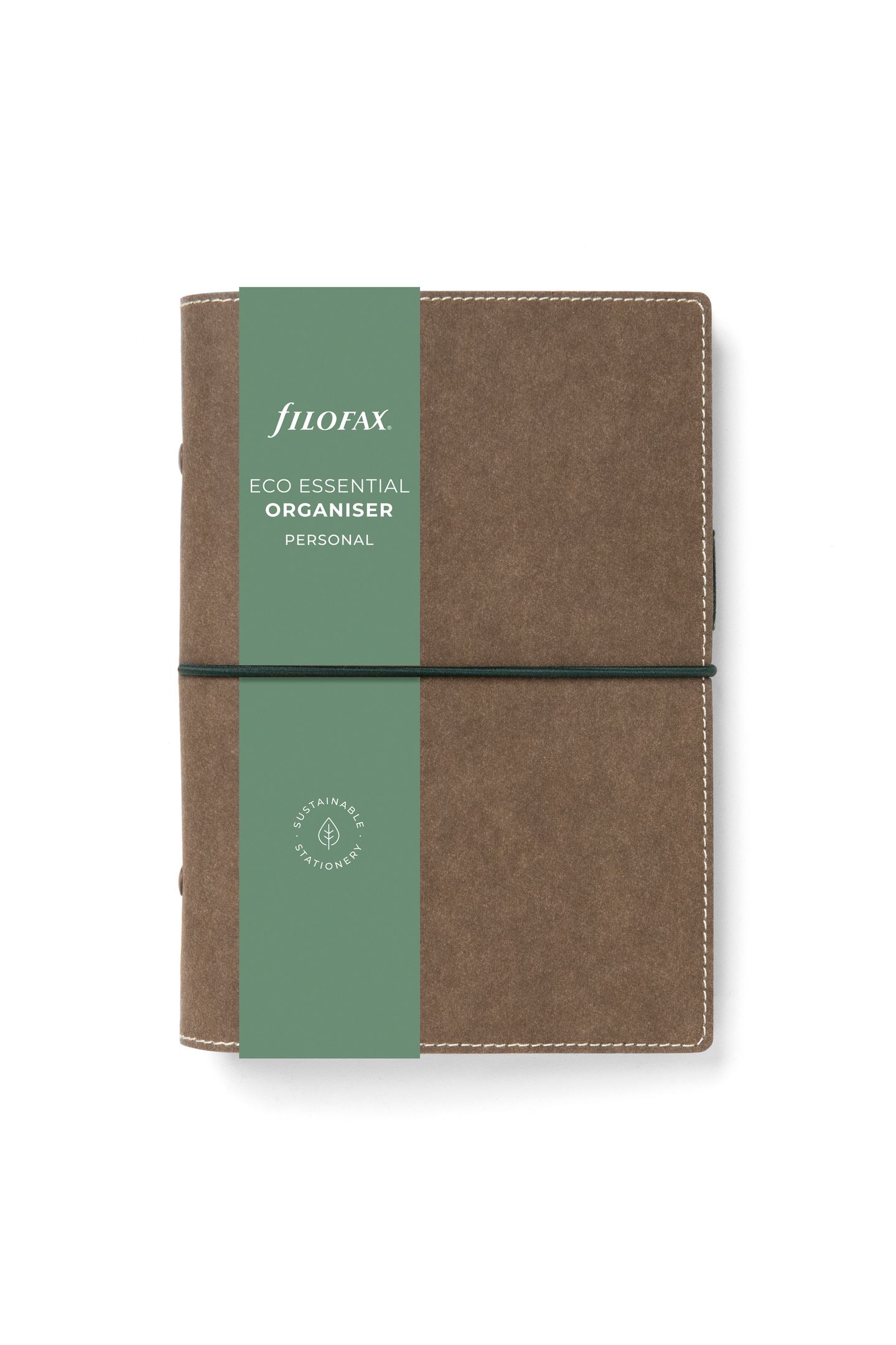 Kroužkový diář 2025 Filofax Eco Essentials osobní - dark walnut