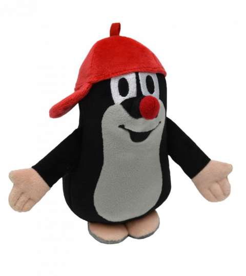 Obrázek produktu: Krtek 16 cm s červenou kšiltovkou