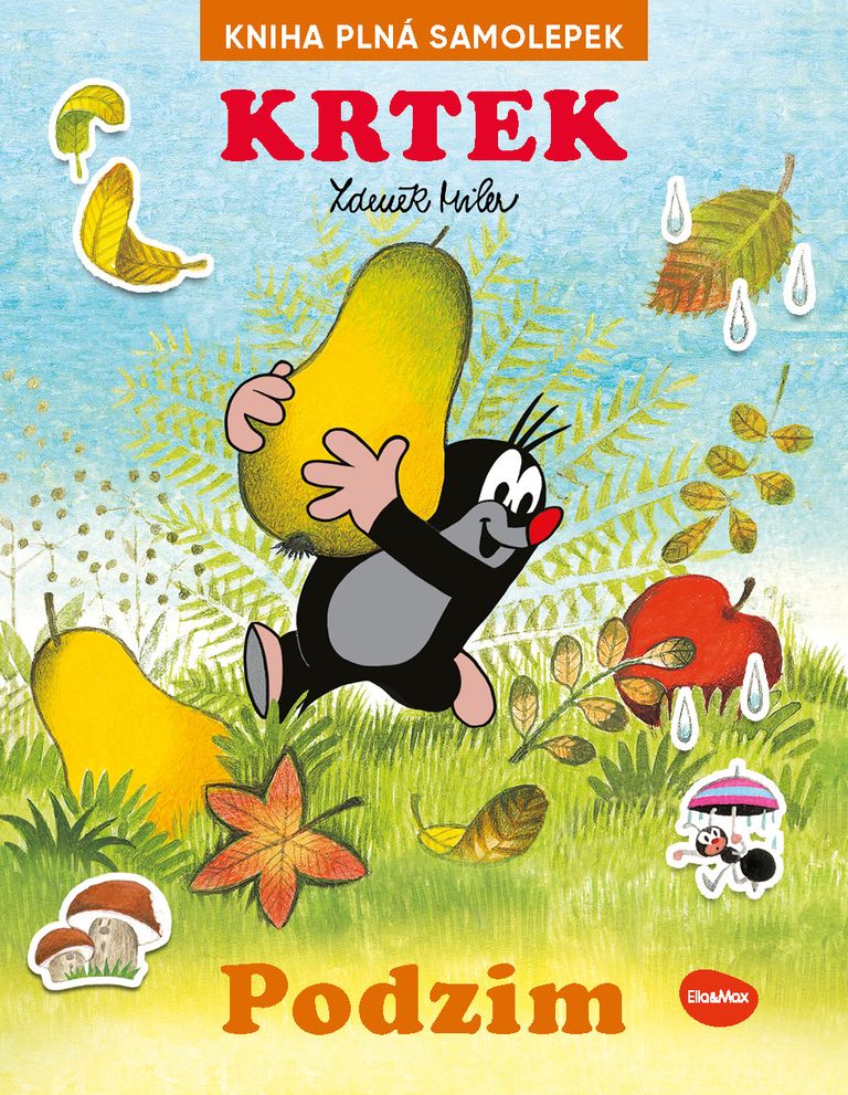 KRTEK a PODZIM - kniha samolepek