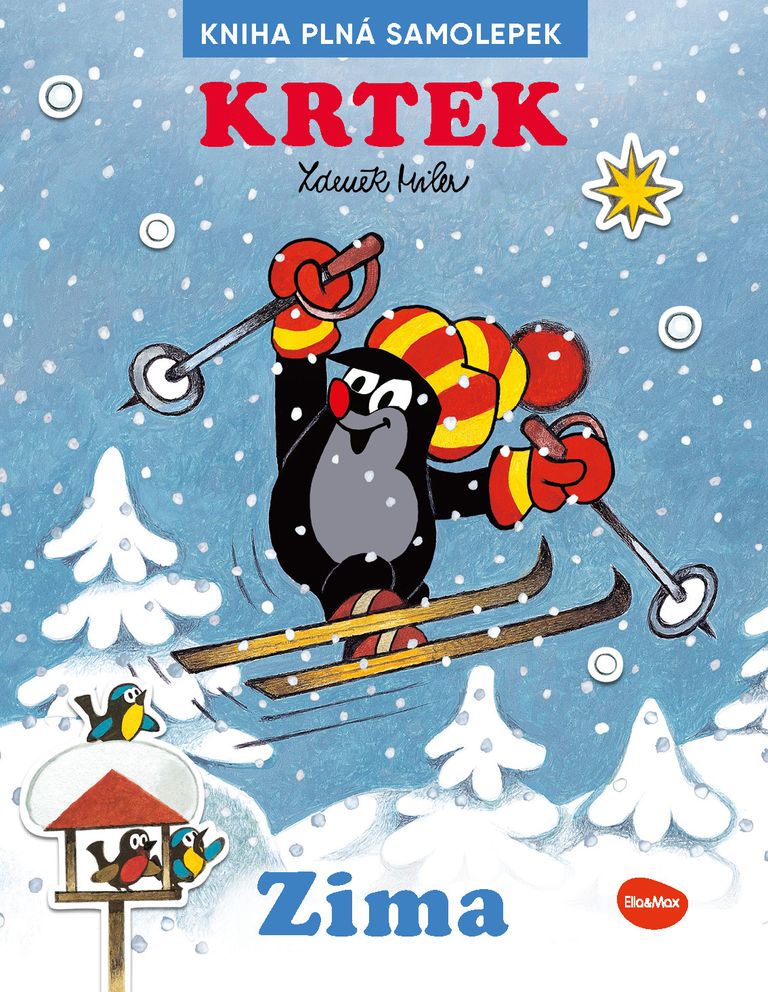 KRTEK a ZIMA - kniha samolepek
