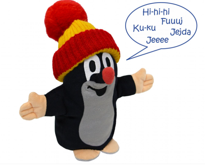 Krtek mluvící maň, červ.kulich