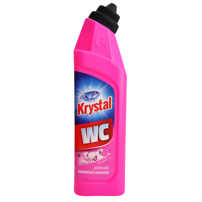 Krystal WC na nerez a keramiku - růžový - 750 ml